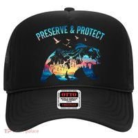 Preserve & Protect National Park Nature Forest Bear Wildlife Hat thumb 0