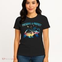 Preserve & Protect National Park Nature Forest Bear Wildlife Women's T-Shirt thumb 4