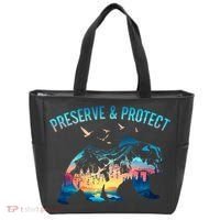 Preserve & Protect National Park Nature Forest Bear Wildlife Tote Bag thumb 0