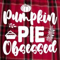 Pumpkin Pie Obsessed Men's Flannel Plaid Pajama Pants thumb 2