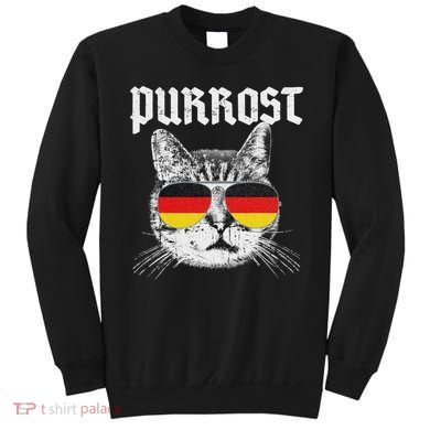 Purrost Prost Oktoberfest Cat Funny German Flag Sweatshirt
