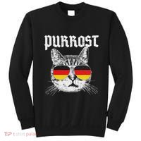 Purrost Prost Oktoberfest Cat Funny German Flag Sweatshirt thumb 0