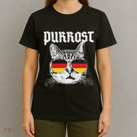 Purrost Prost Oktoberfest Cat Funny German Flag T-Shirt thumb 4