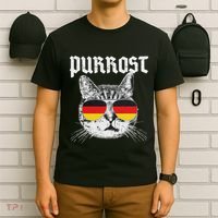 Purrost Prost Oktoberfest Cat Funny German Flag T-Shirt thumb 6