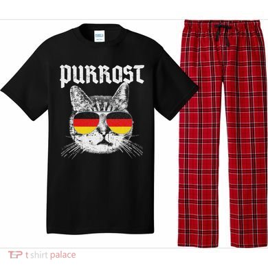 Purrost Prost Oktoberfest Cat Funny German Flag Pajama Set