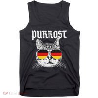 Purrost Prost Oktoberfest Cat Funny German Flag Tank Top thumb 0
