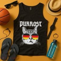 Purrost Prost Oktoberfest Cat Funny German Flag Tank Top thumb 4