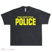 Philadelphia Police Officer Pennsylvania Policeman Urban Oversized Heavyweight T-Shirt thumb 0