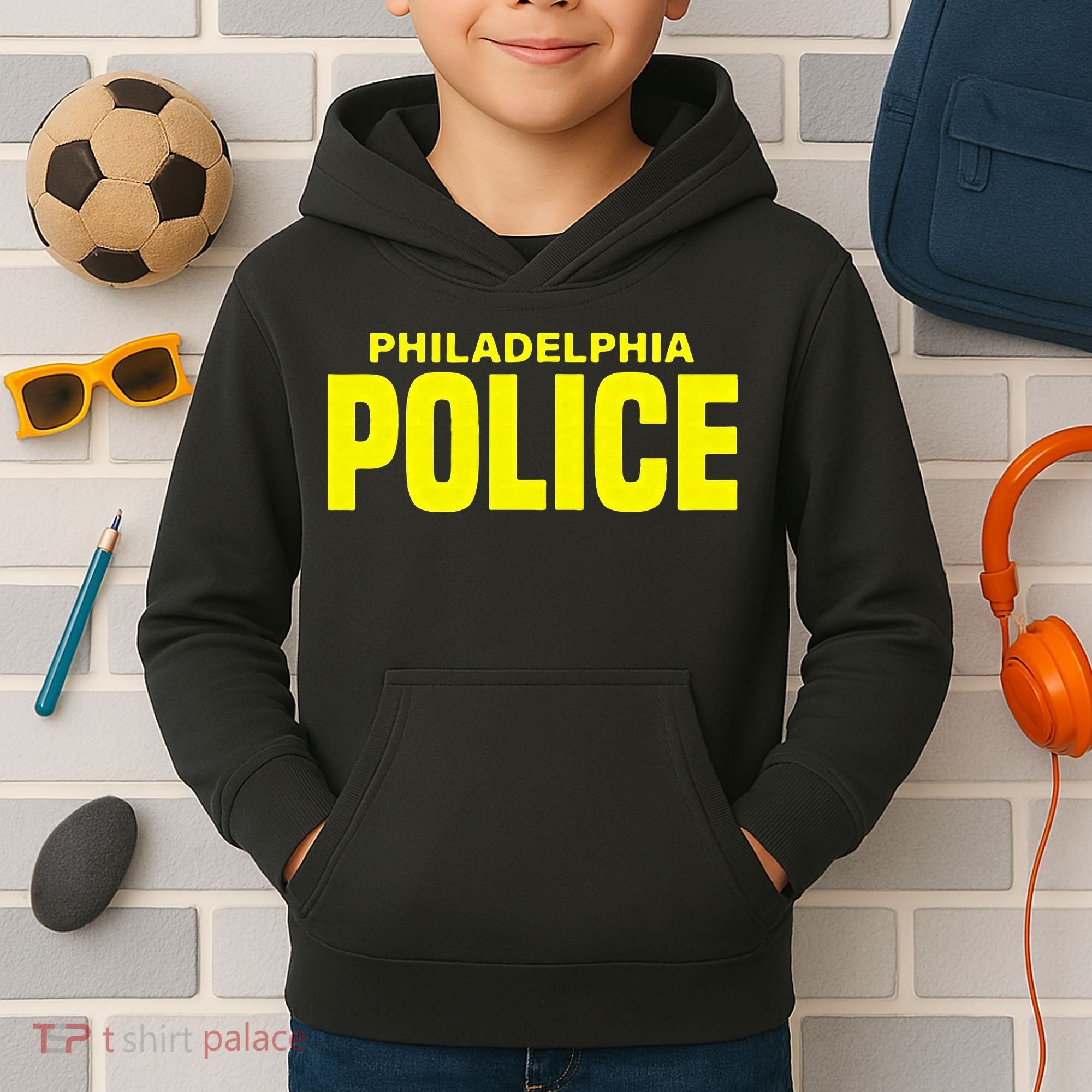 Philadelphia Police Officer Pennsylvania Policeman Kids Hoodie