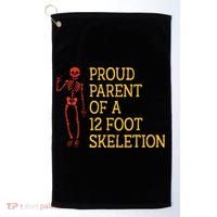 Proud Parent Of A 12 Foot Skeleton Golf Towel thumb 0