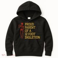 Proud Parent Of A 12 Foot Skeleton Kids Hoodie thumb 0