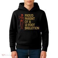 Proud Parent Of A 12 Foot Skeleton Kids Hoodie thumb 4
