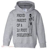 Proud parent of a 12 foot skeleton Toddler Hoodie thumb 0