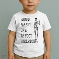 Proud parent of a 12 foot skeleton Toddler T-Shirt thumb 2