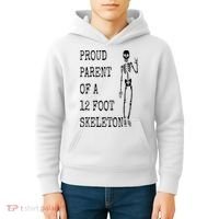 Proud parent of a 12 foot skeleton Kids Hoodie thumb 4