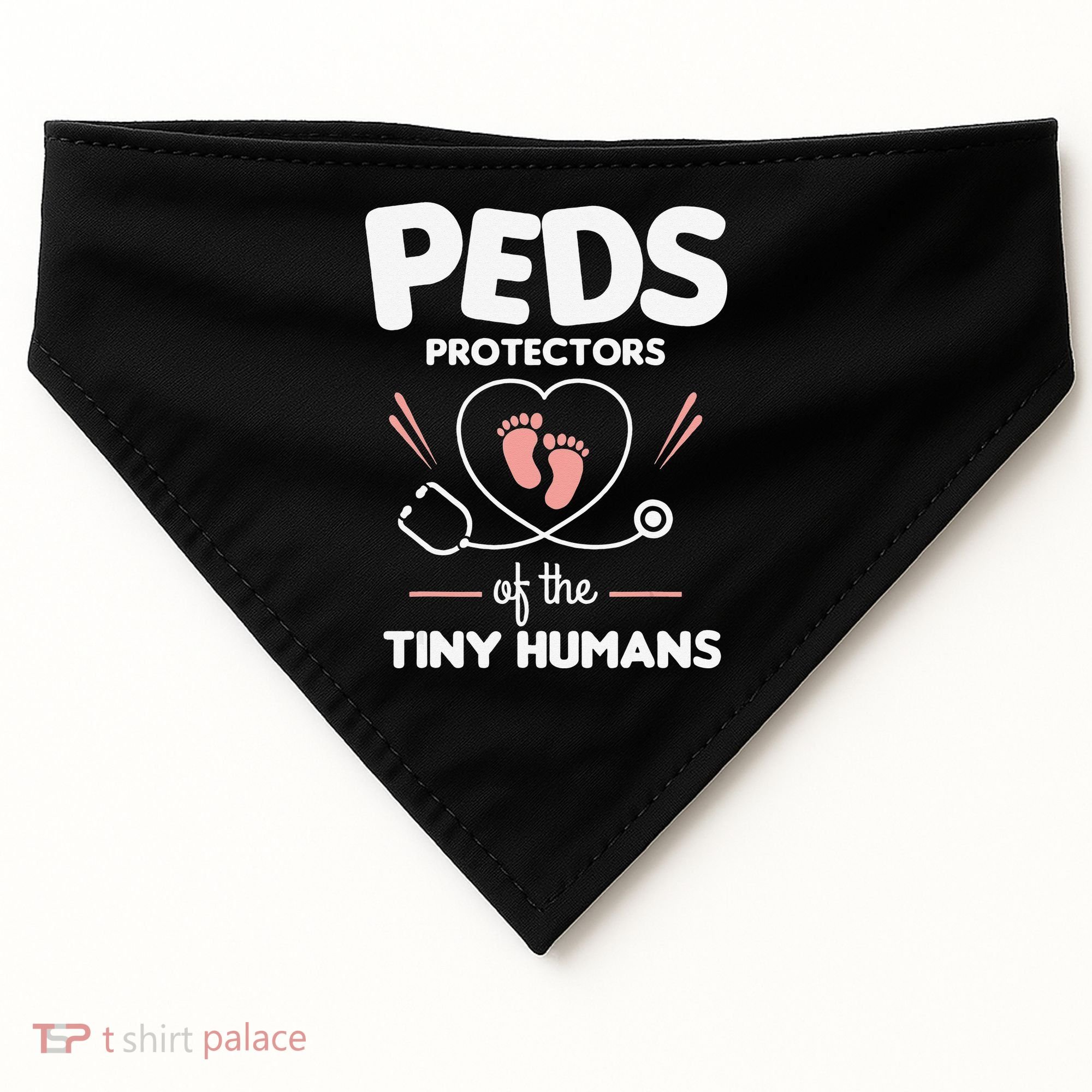 Peds Protectors Of The Tiny Humans Pediatrician Pediatrics USA-Made Doggie Bandana