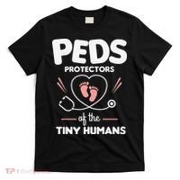 Peds Protectors Of The Tiny Humans Pediatrician Pediatrics T-Shirt thumb 0