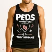 Peds Protectors Of The Tiny Humans Pediatrician Pediatrics Tank Top thumb 3