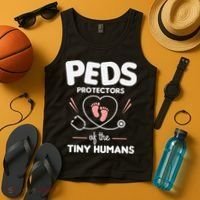 Peds Protectors Of The Tiny Humans Pediatrician Pediatrics Tank Top thumb 4