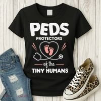 Peds Protectors Of The Tiny Humans Pediatrician Pediatrics Women's T-Shirt thumb 3