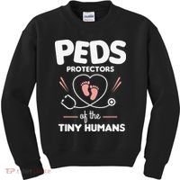 Peds Protectors Of The Tiny Humans Pediatrician Pediatrics Kids Sweatshirt thumb 0