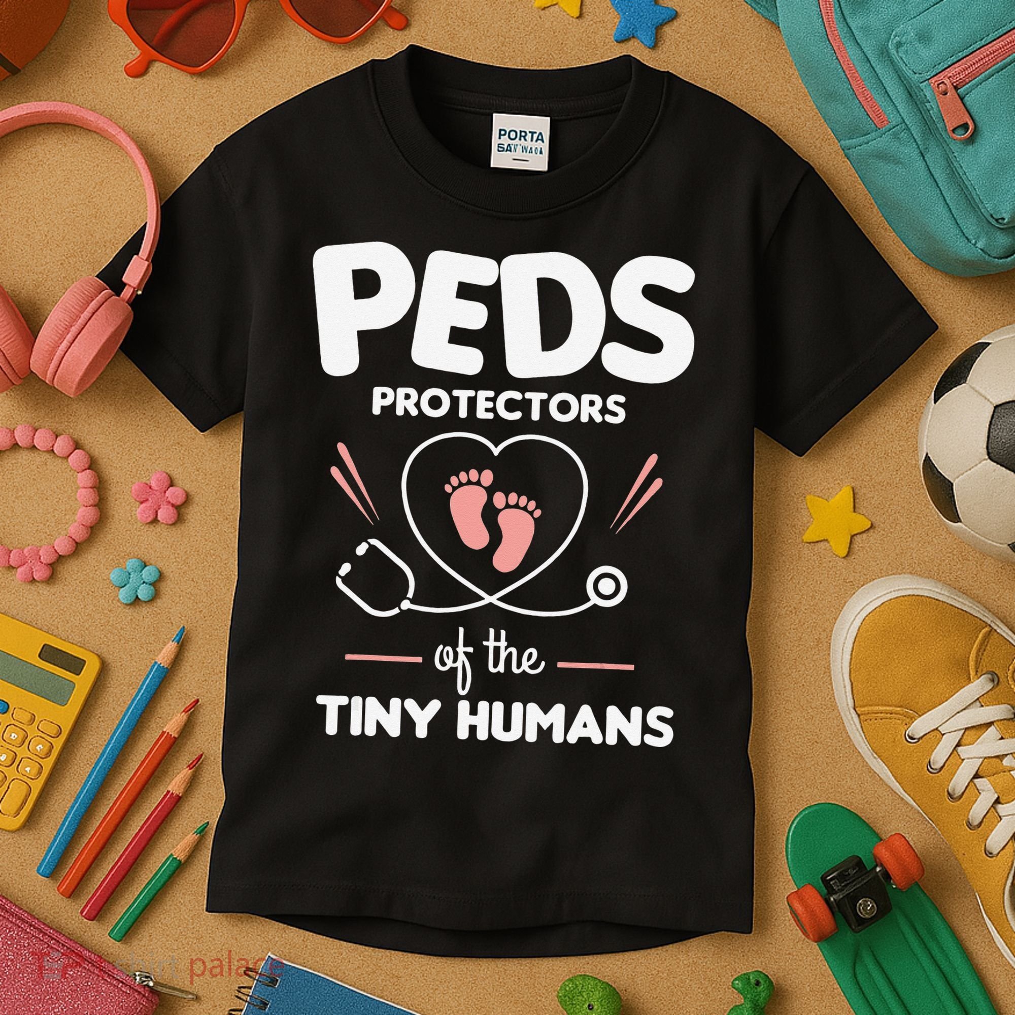 Peds Protectors Of The Tiny Humans Pediatrician Pediatrics Kids T-Shirt