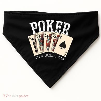 Poker USA-Made Doggie Bandana