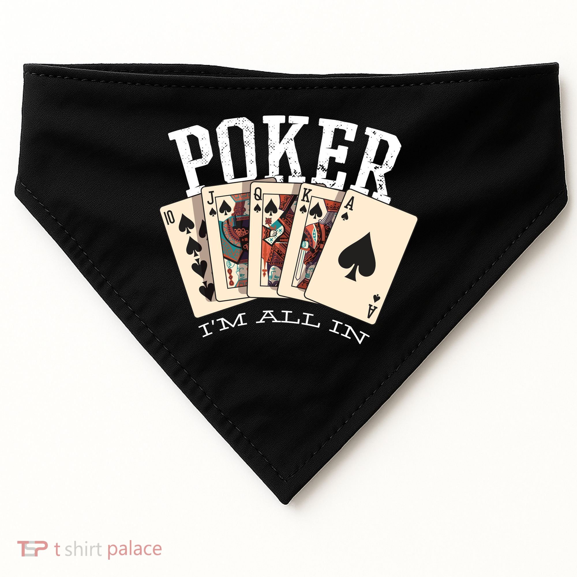 Poker USA-Made Doggie Bandana