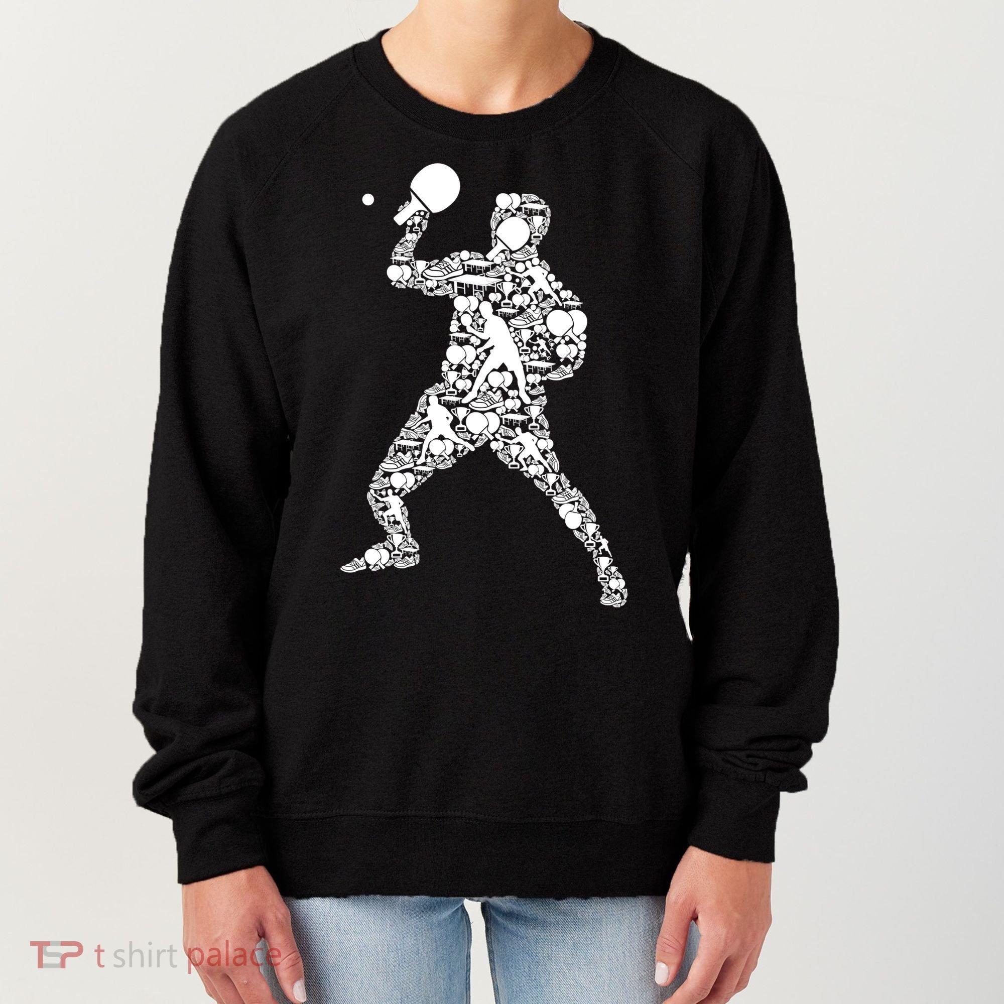 Ping Pong Player Table Tennis Gift Women's Sweatshirt