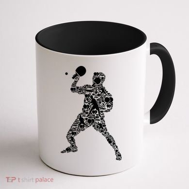 Ping Pong Player Table Tennis Gift Coffee Mug back