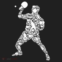 Ping Pong Player Table Tennis Gift Golf Towel thumb 3