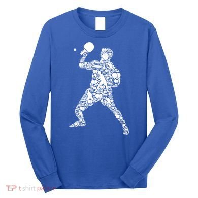 Ping Pong Player Table Tennis Gift Long Sleeve Shirt