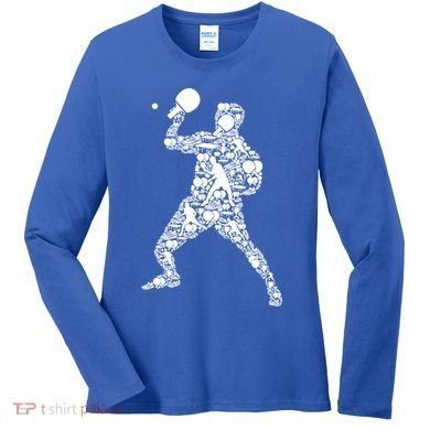 Ping Pong Player Table Tennis Gift Women's Long Sleeve Shirt