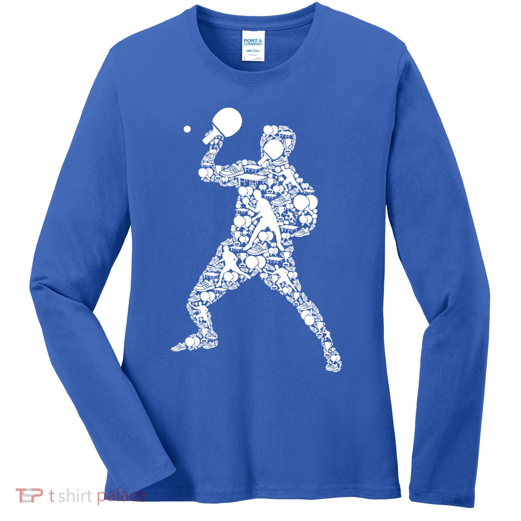 Ping Pong Player Table Tennis Gift Women's Long Sleeve Shirt