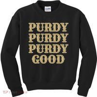 Purdy Purdy Purdy Good Football Quarterback Kids Sweatshirt thumb 0