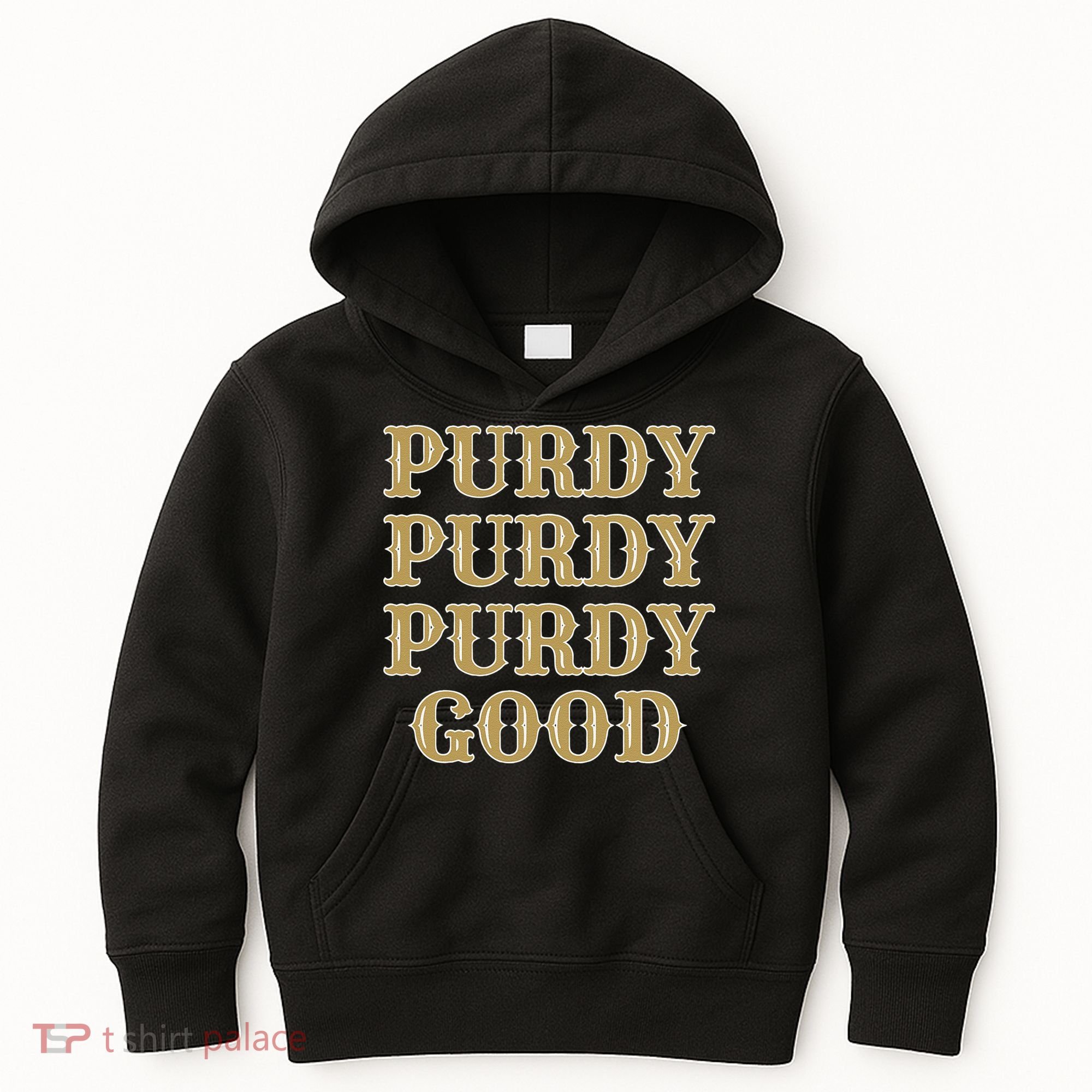 Purdy Purdy Purdy Good Football Quarterback Kids Hoodie