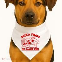 Pizza Pimps USA-Made Doggie Bandana thumb 1