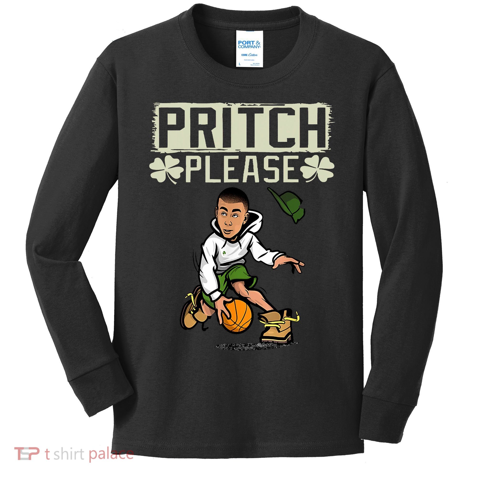 Pritch Please Kids Long Sleeve Shirt