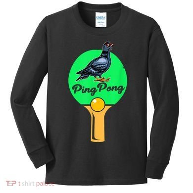 Pigeon Ping Pong Kids Long Sleeve Shirt