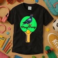 Pigeon Ping Pong Kids T-Shirt thumb 3