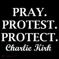 Pray Protest Protect Charlie Kirk Backpack thumb 2
