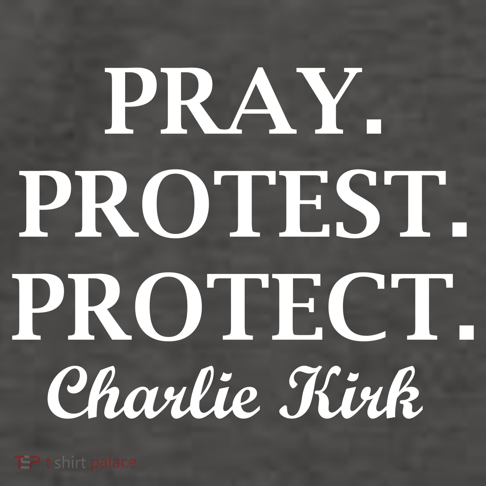 Pray Protest Protect Charlie Kirk Vector Backpack