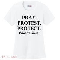 Pray Protest Protect Charlie Kirk Women's Cooling Performance Crew T-Shirt thumb 0