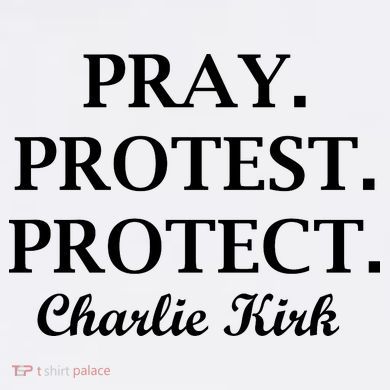 Pray Protest Protect Charlie Kirk Toddler Long Sleeve Shirt