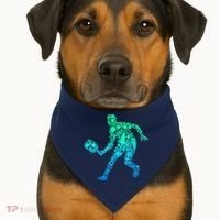 Pickleball Player USA-Made Doggie Bandana thumb 1