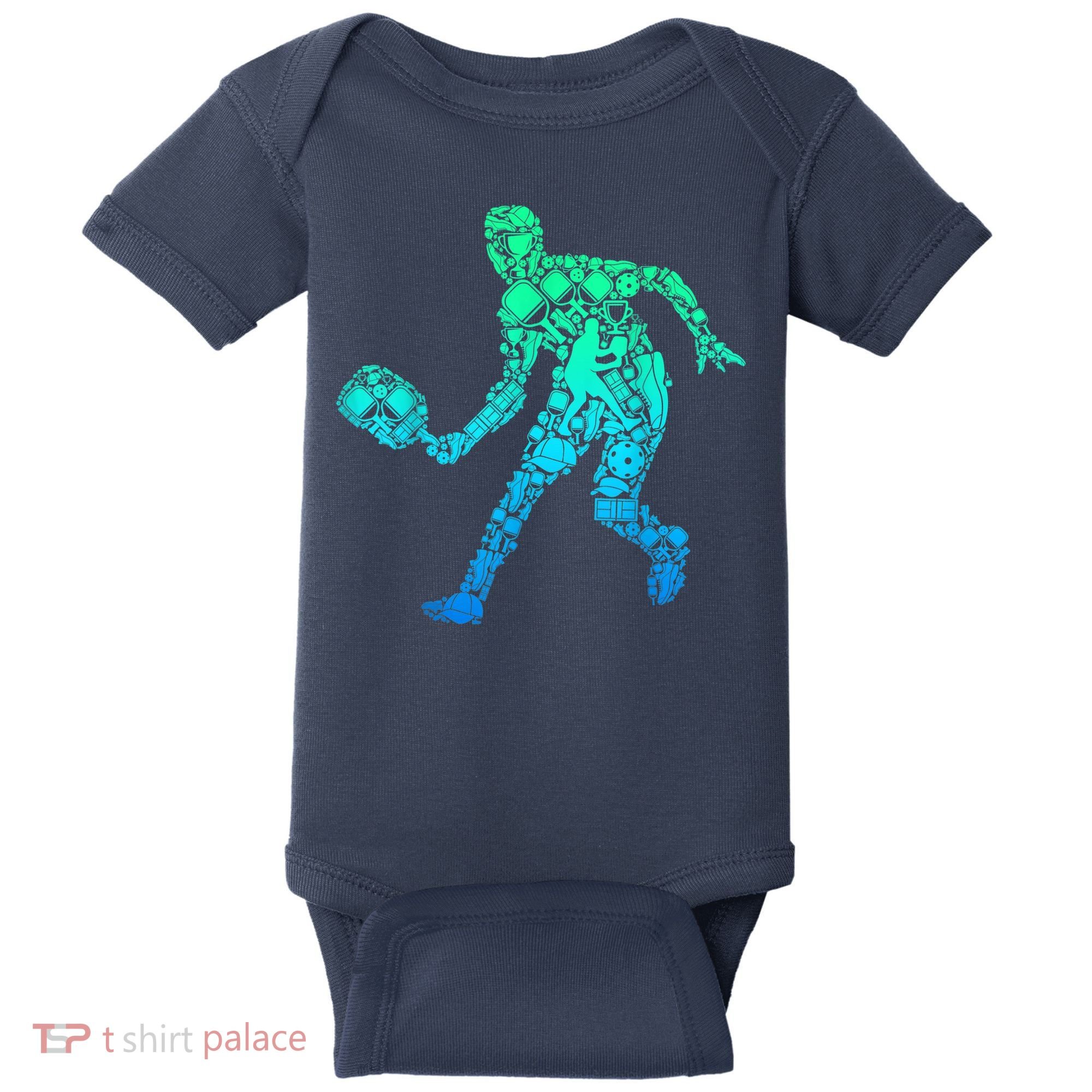 Pickleball Player Baby Bodysuit