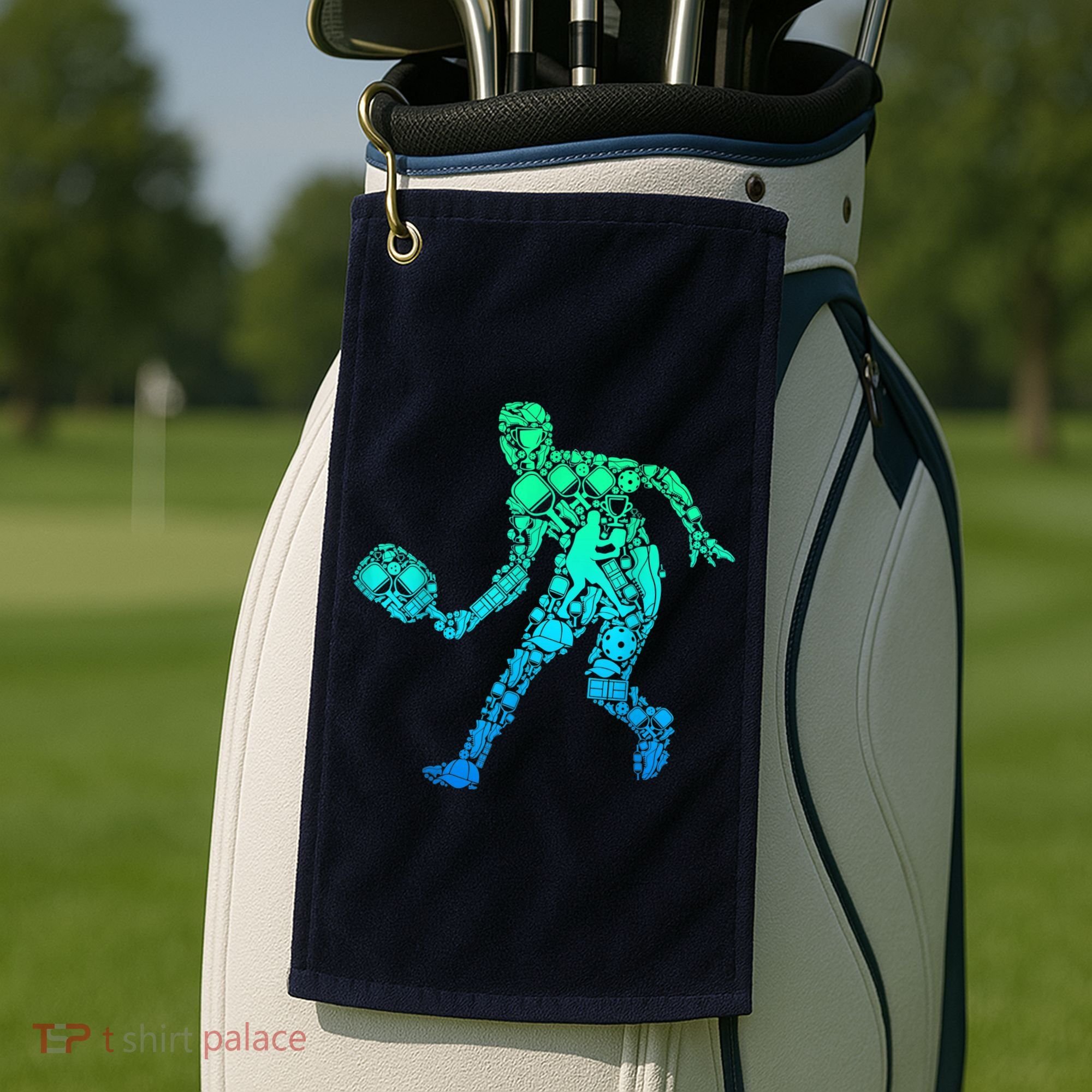 Pickleball Player Golf Towel