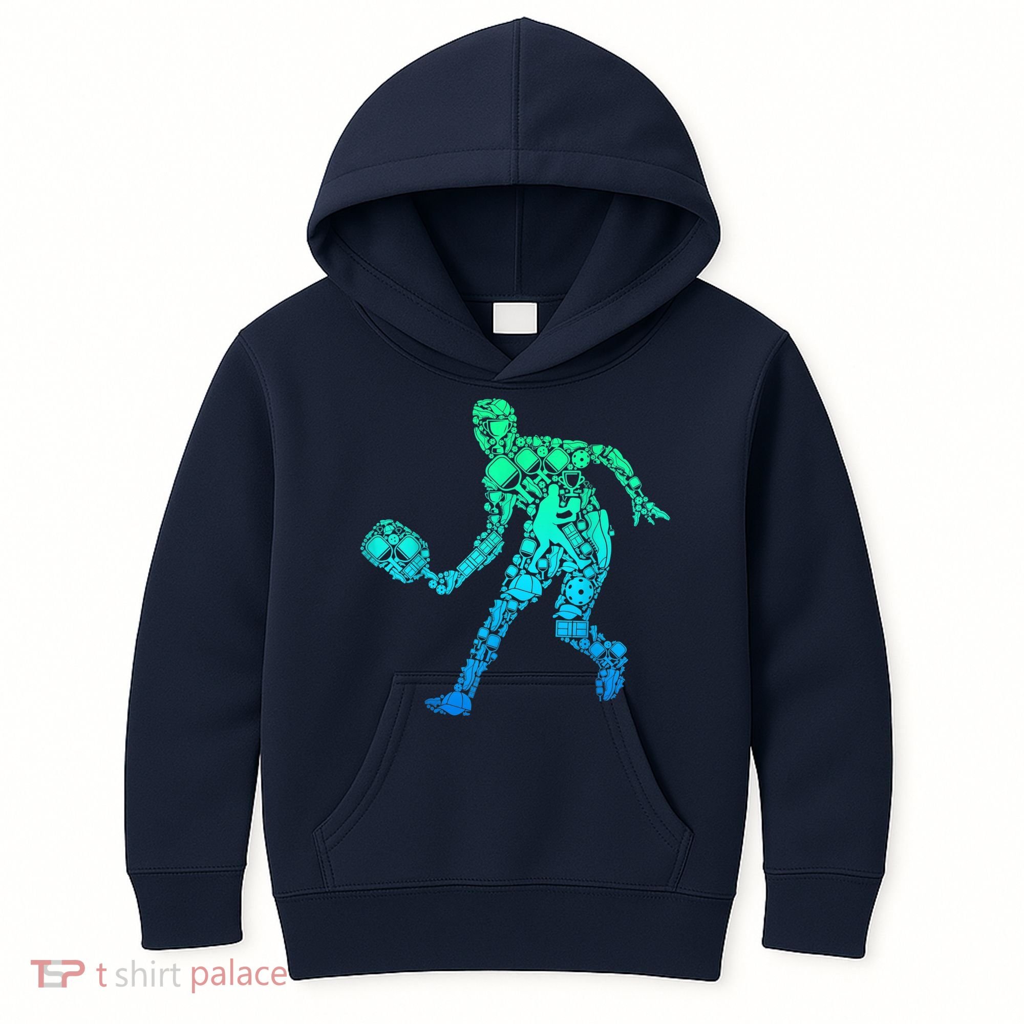 Pickleball Player Kids Hoodie