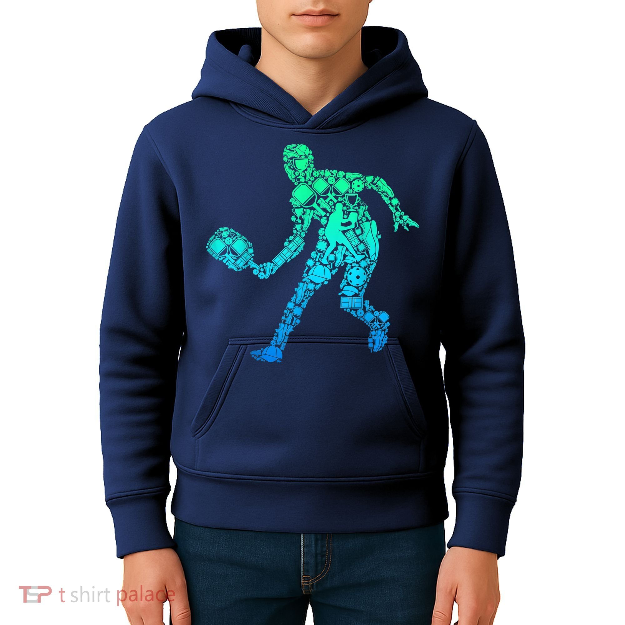 Pickleball Player Kids Hoodie