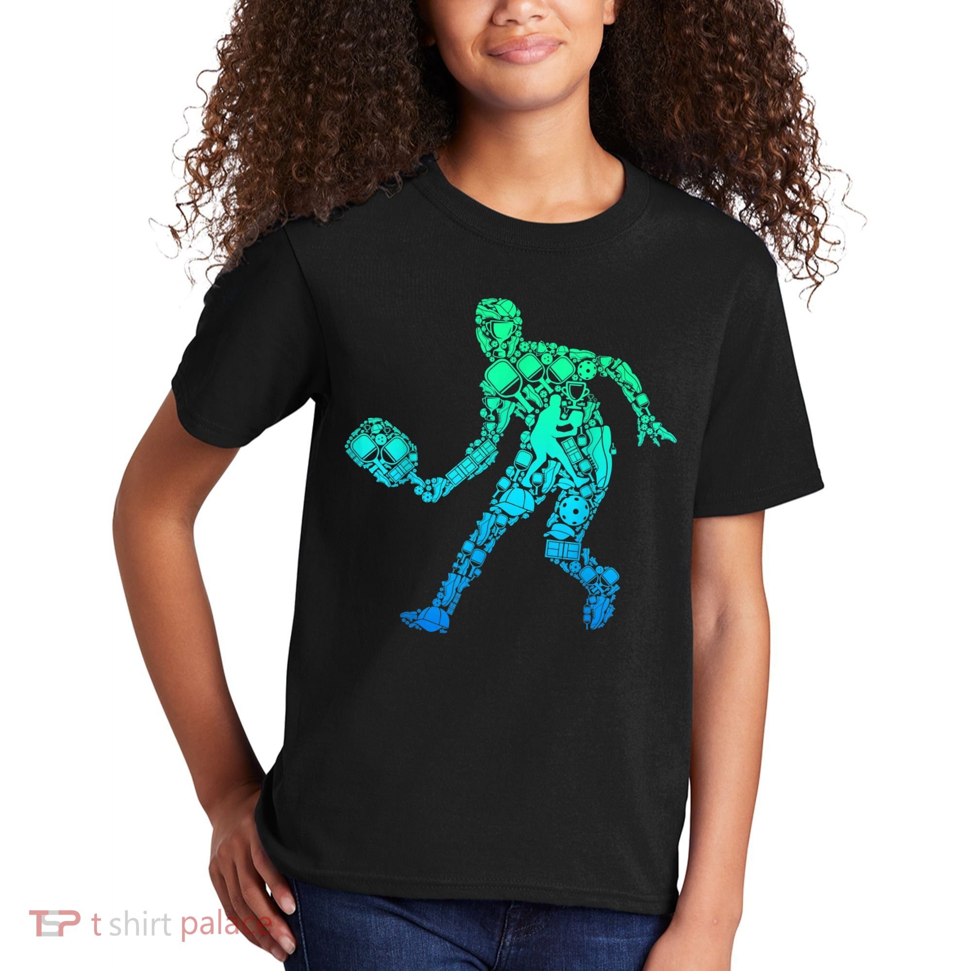 Pickleball Player Kids T-Shirt